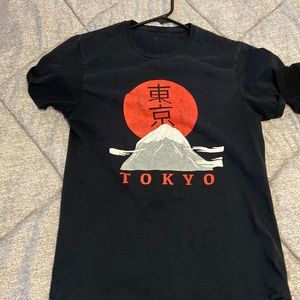 Black and red Tokyo t shirt